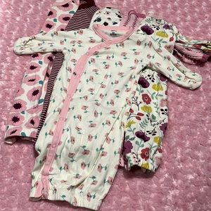 Set Bundle of 6 Kimono Snap Up Sleep Sacks Gowns